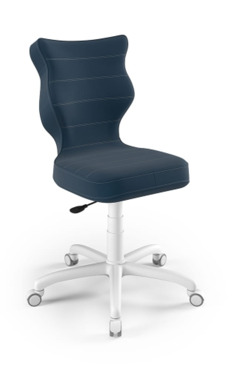 Sedia da scrivania ergonomica regolata ad un'altezza di 159-188 cm - blu  navy 