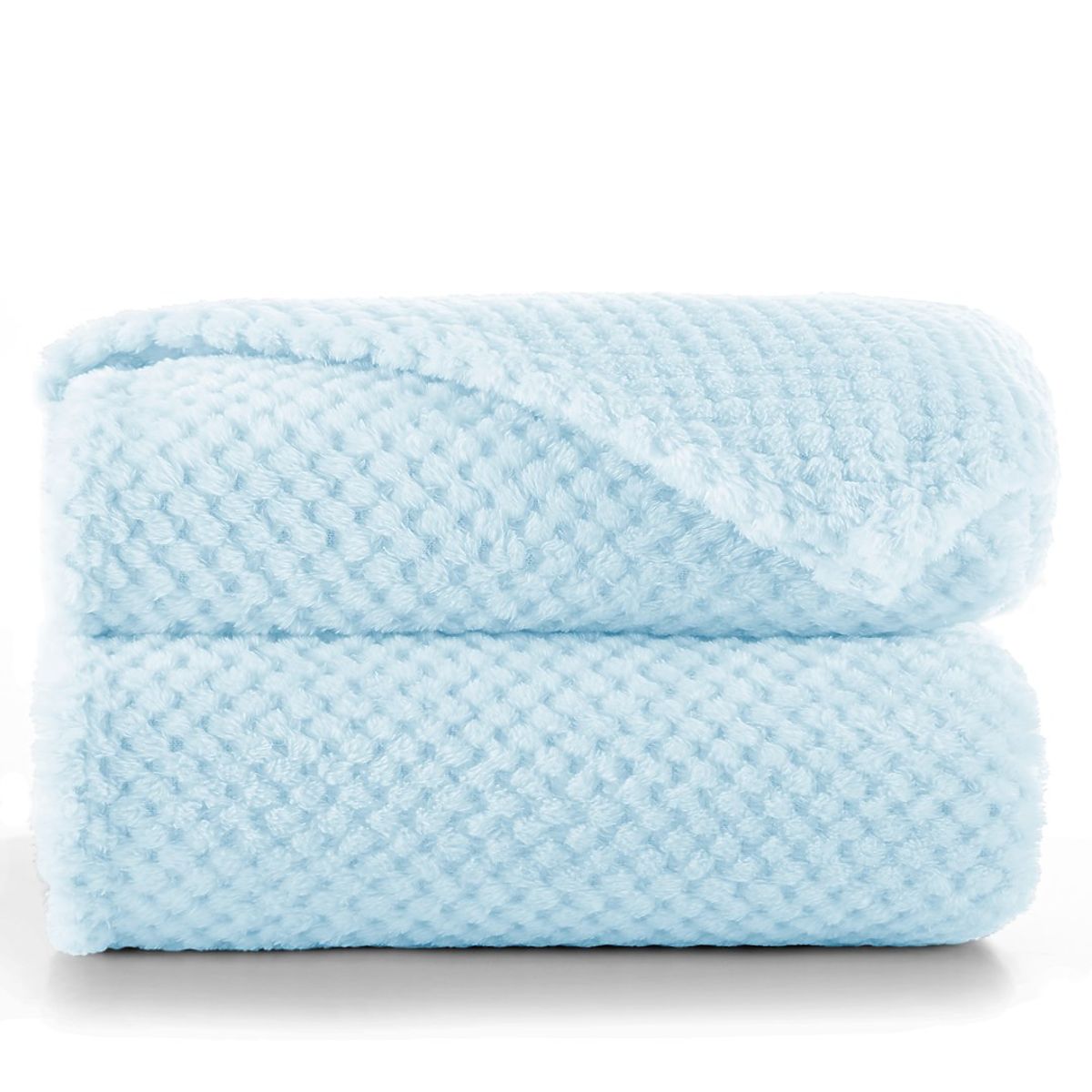 Coperta HENRY colore blu con goffratura jacquard stile moderno 170x210