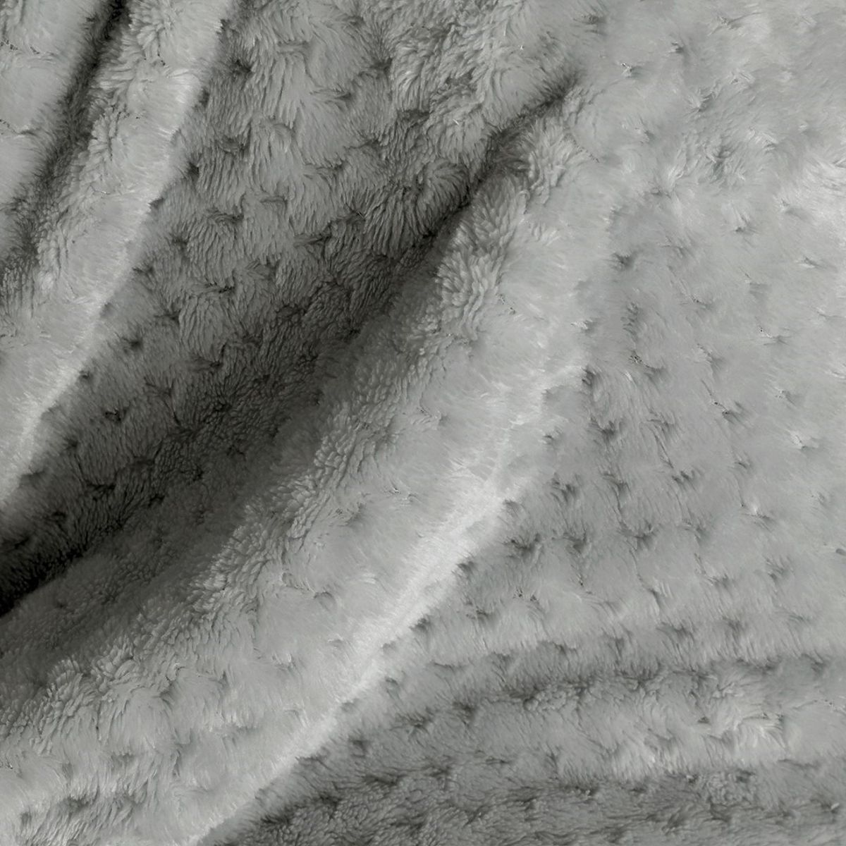 Coperta SHLEEPY colore grigio con motivo jacquard stile classico 220x240