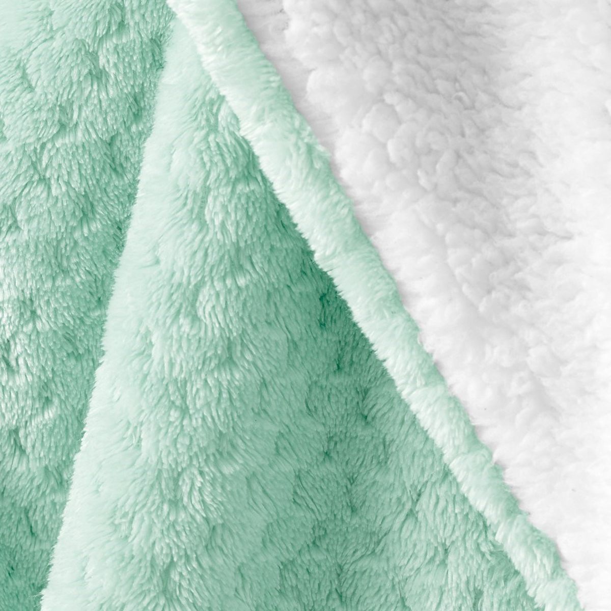 Coperta SHLEEPY colore menta jacquard pressato stile classico 220x240