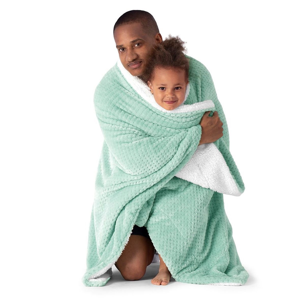 Coperta SHLEEPY colore menta jacquard pressato stile classico 220x240