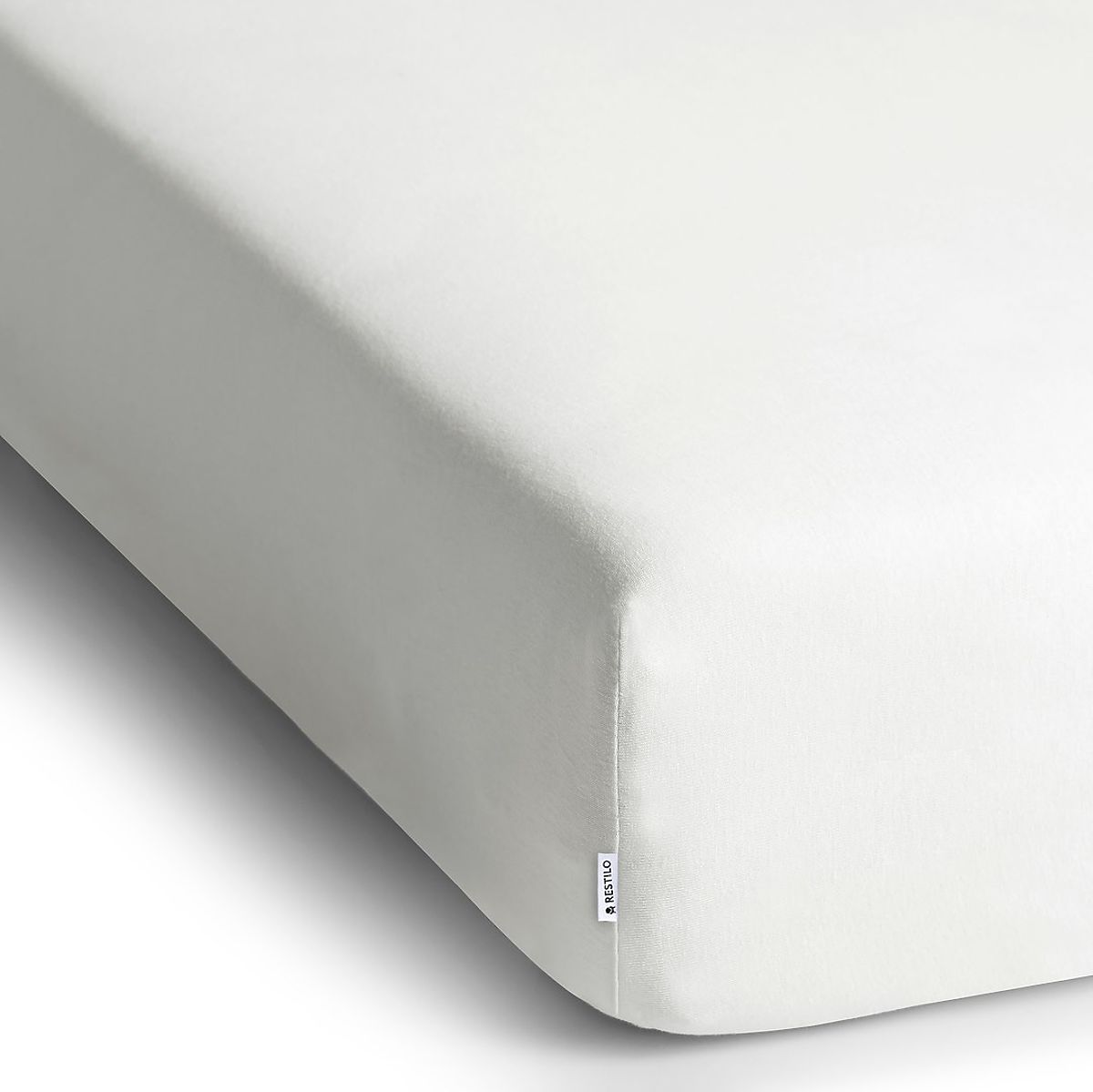 Lenzuolo AMBER colore bianco stile classico materiale jersey 80-90x200 DecoKing