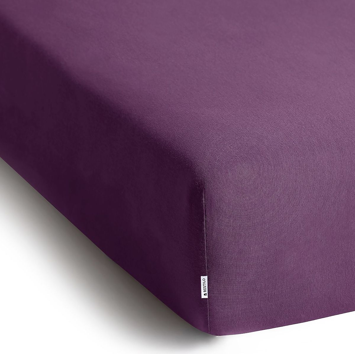 Lenzuolo AMBER colore viola stile classico materiale jersey 80-90x200 DecoKing