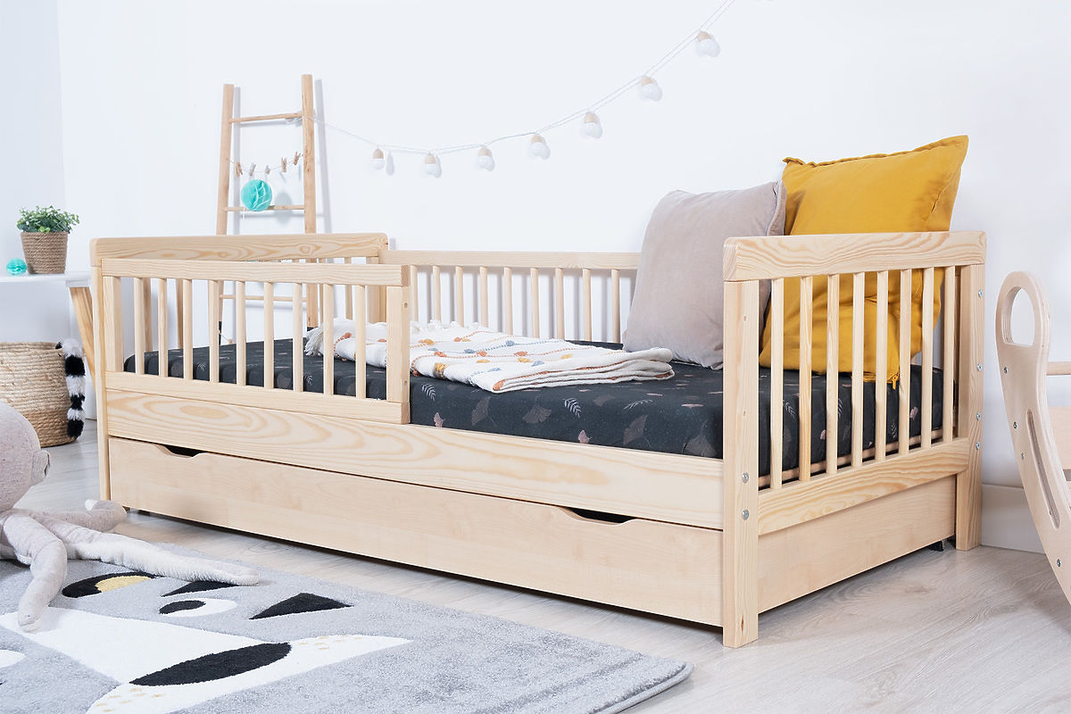 Letto Capanna Per Bambini Nereé 80x160 Cm - Bianco, Con Rete E Barriere Laterali - Foto 13