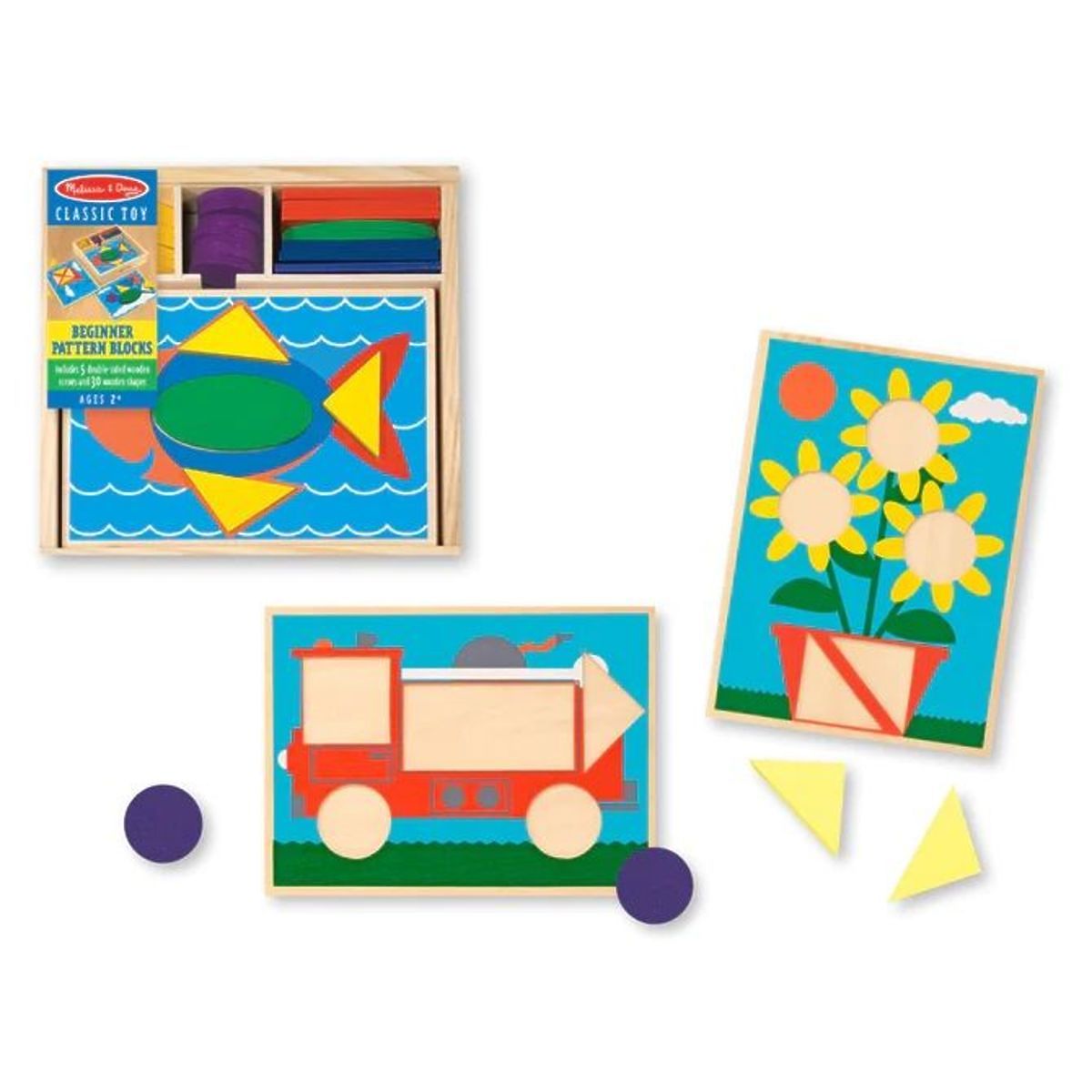 Puzzle in legno - Mosaico - colori e forme
