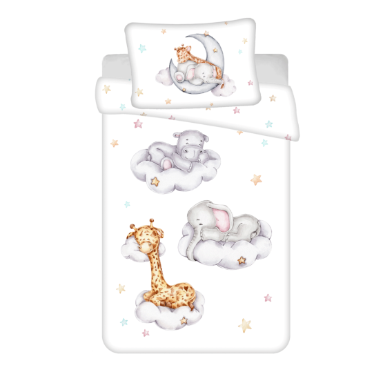 Biancheria da letto per bambini Animali che dormono 100 x 135 cm + 40 x 60 cm