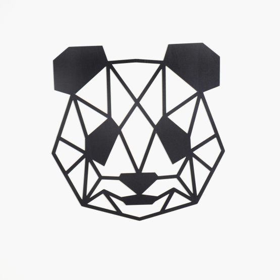 Quadro geometrico in legno - Panda - diversi colori