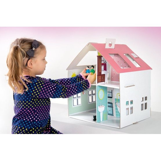 Dreamy - Casa delle bambole in cartone per bambini