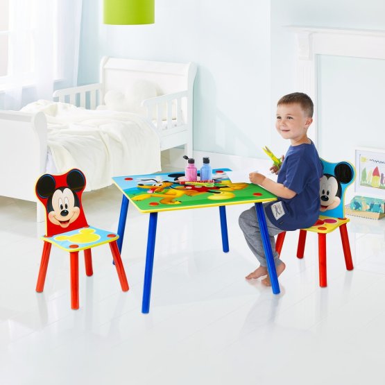 Tavolo per bambini con sedie Mickey Mouse