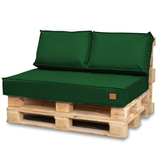 Set di cuscini per mobili pallet - Verde