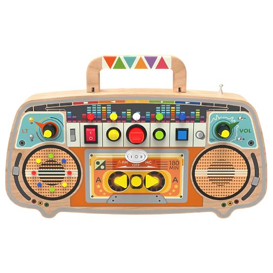2Kids Toys Activity board Radio FM in legno
