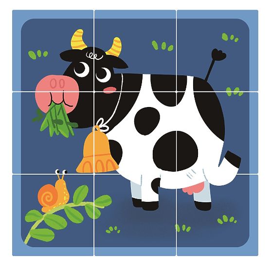 2Kids Toys Blocchi di legno Fattoria