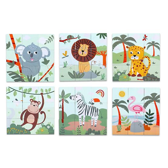 2Kids Toys Blocchi di legno Safari