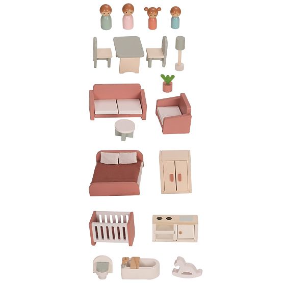 2Kids Toys Casa delle bambole rosa