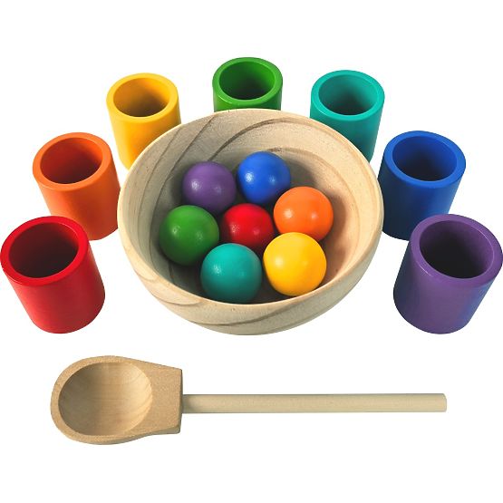 2Kids Toys Palline e tazze arcobaleno 7 colori