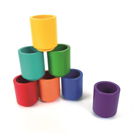 2Kids Toys Palline e tazze arcobaleno 7 colori