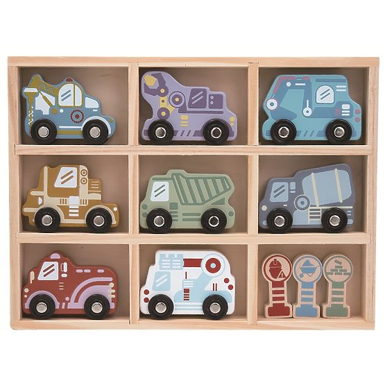 2Kids Toys Set di macchinine in legno