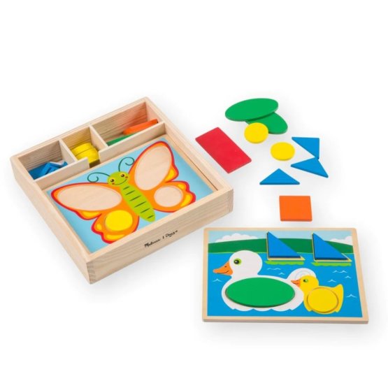 Puzzle in legno - Mosaico - colori e forme