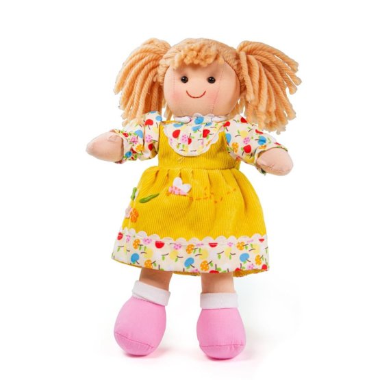 Bigjigs Toys Bambola di stoffa Daisy 28 cm