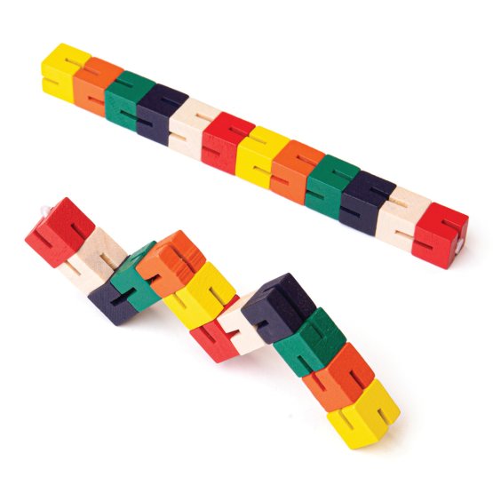 Bigjigs Toys Puzzle in legno colorato serpente 1 pz