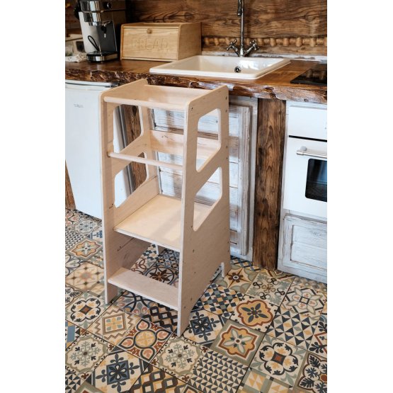 Torre didattica Montessori Hugo MINI 75 - naturale