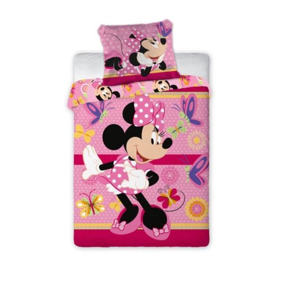 Biancheria da letto per neonati e farfalle Minnie Mouse - rosa