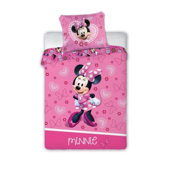 Biancheria da letto per neonati Minnie Mouse - Cuori e fiocchi