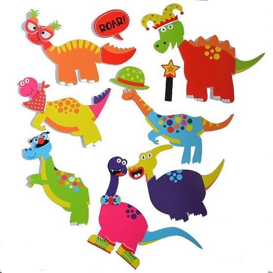 Adesivi da bagno Dinosauri Pazzi