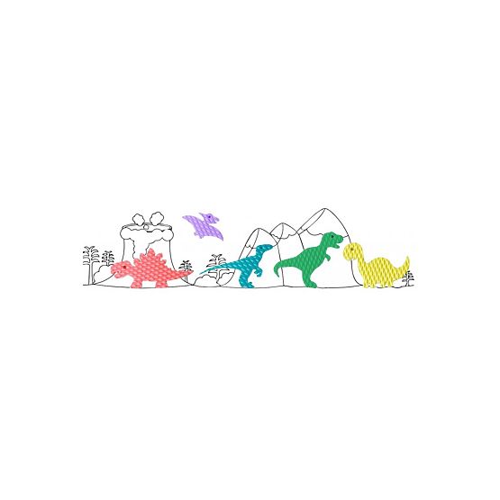 Adesivi per bagnoschiuma - Dinosauri