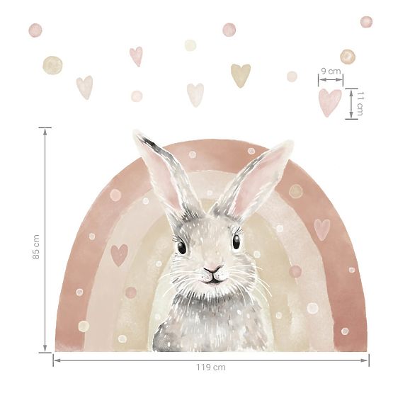 Adesivo da parete Bunny