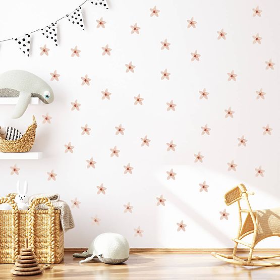 Set di adesivi murali - Nontiscordardime rosa 23 pz