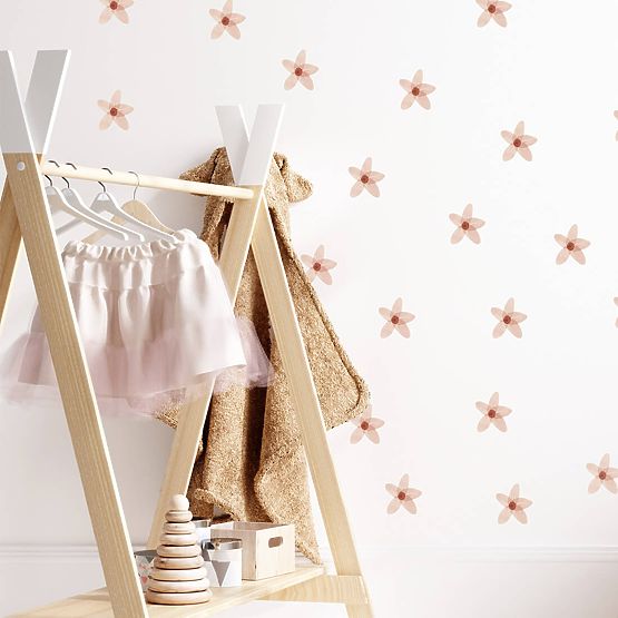 Set di adesivi murali - Nontiscordardime rosa 23 pz