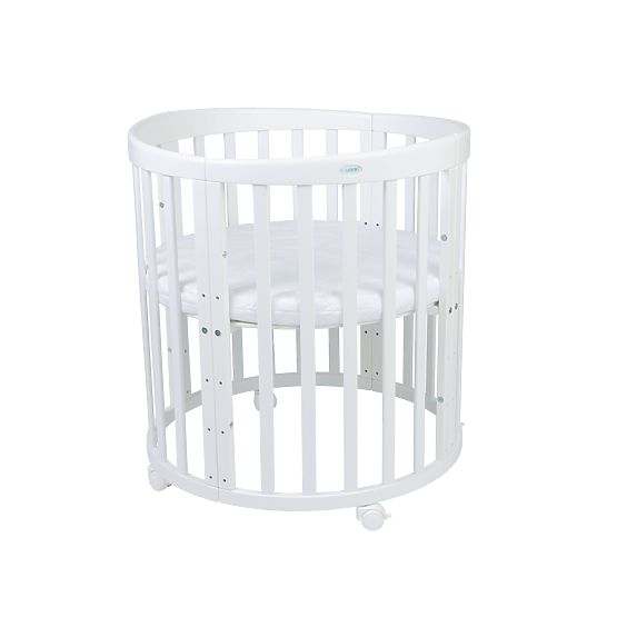 Lettino ovale evolutivo Ruby 7 in 1 - bianco