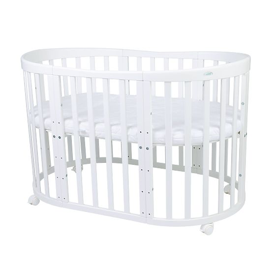 Lettino ovale evolutivo Ruby 7 in 1 - bianco