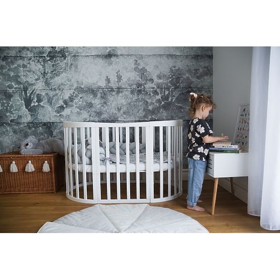 Lettino ovale evolutivo Ruby 7 in 1 - bianco