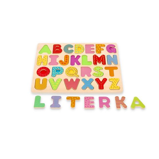 Alfabeto puzzle in legno - lettere maiuscole