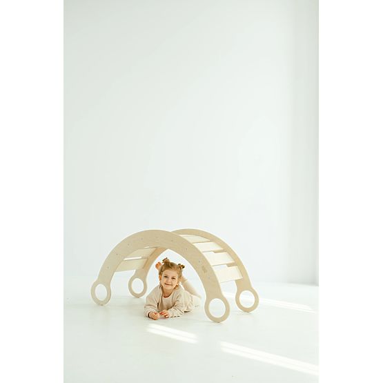 Altalena in legno Montessori L – naturale