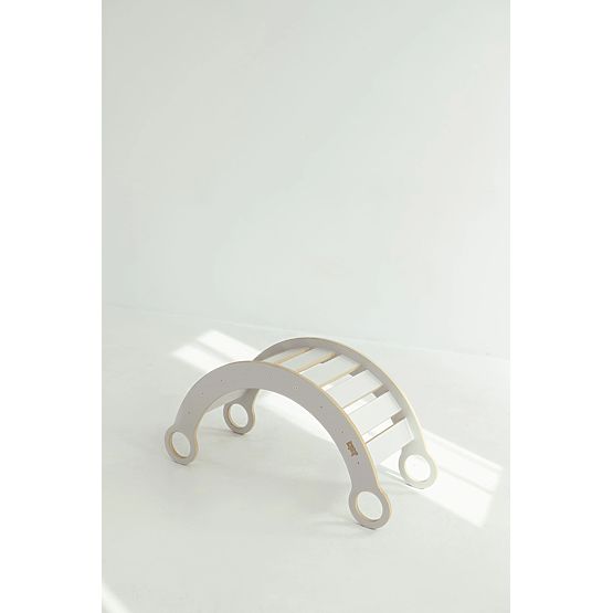 Altalena in legno Montessori M - bianca