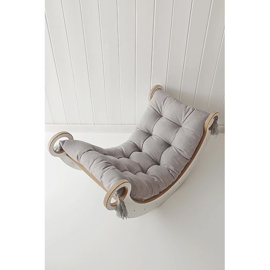 Altalena in legno Montessori S - bianca