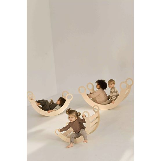 Altalena in legno Montessori S - naturale