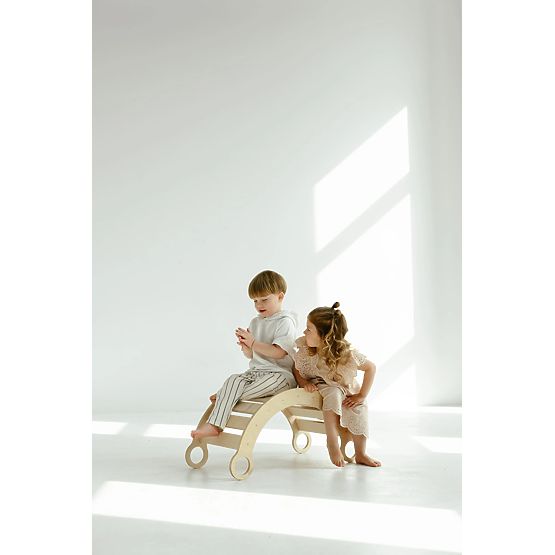 Altalena in legno Montessori S - naturale