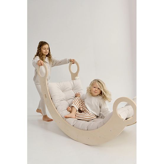 Altalena in legno Montessori XL - naturale