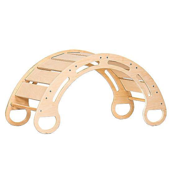 Altalena Montessori in legno - naturale