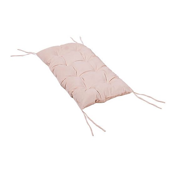 Altalena montessori in legno con cuscino beige - 100 cm