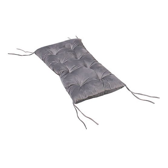 Altalena montessori in legno con cuscino grigio - 85 cm