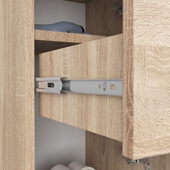 ARMADIETTO BAGNO FIN COLONNA 30 2D 1SZ 85cm PK ROVERE SONOMA