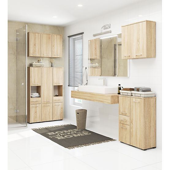ARMADIETTO DA BAGNO A PAVIMENTO FIN S30 1D ROVERE SONOMA