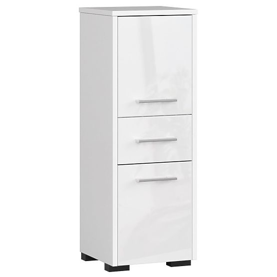 ARMADIETTO DA BAGNO FIN COLONNA 30 2D 1SZ 85cm PK BIANCO LUCIDO