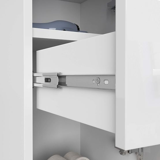 ARMADIETTO DA BAGNO FIN COLONNA 30 2D 1SZ 85cm PK BIANCO LUCIDO