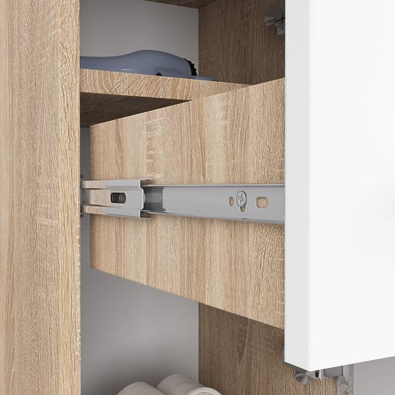 ARMADIETTO DA BAGNO FIN COLONNA 30 2D 1SZ 85cm PK ROVERE SONOMA / BIANCO